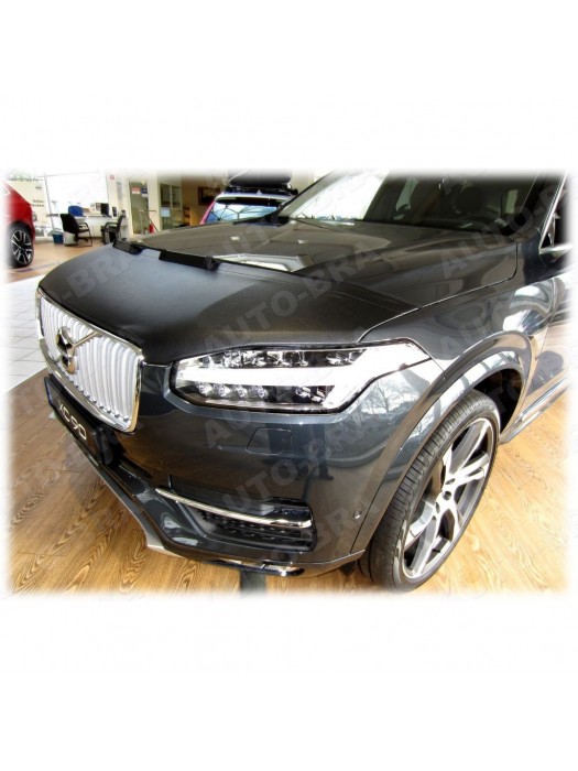 Kožený kryt/potah kapoty Volvo XC90 (2015+) - černý